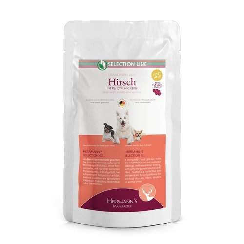 Herrmanns Bio Hond & Kat Herrmanns Hert & Aardappel QS 150 gr.