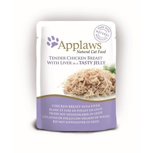 Applaws Hond & Kat Applaws Cat Pouch Chicken/Liver in jelly 70 gr.