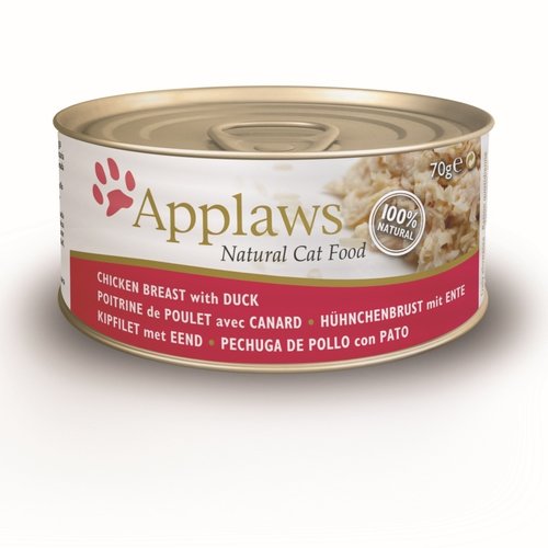 Applaws Hond & Kat Applaws Blik Cat Chicken Breast & Duck 70 gr.