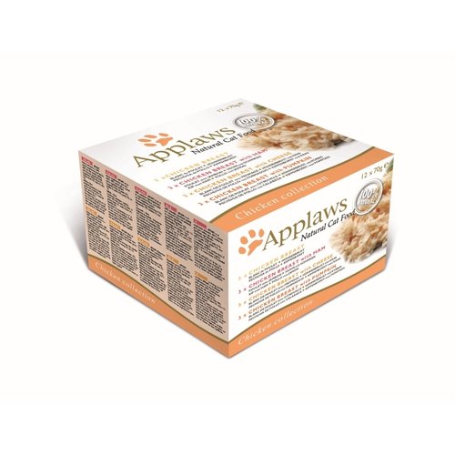 Applaws Hond & Kat Applaws Blik Cat MP Chicken Selection 12x70 gr.