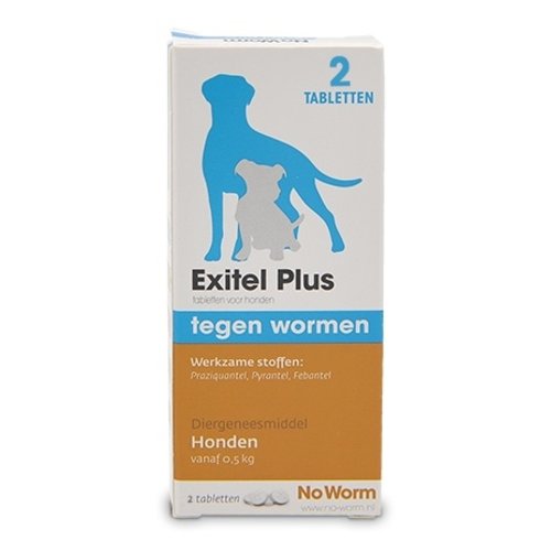 No Worm No Worm Exitel Hond 2 Tab. 2 tab.