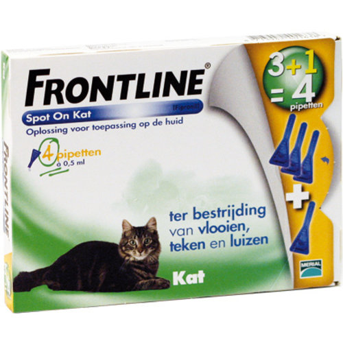 Frontline Frontline spot on kat 4 pip 1 st.