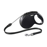 Flexi Flexi Rollijn Cord M Zwart 5 mtr. Medium
