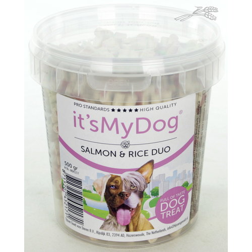 it's My Dog it's My Dog Treats Salmon & Rice Duo 500 gr.