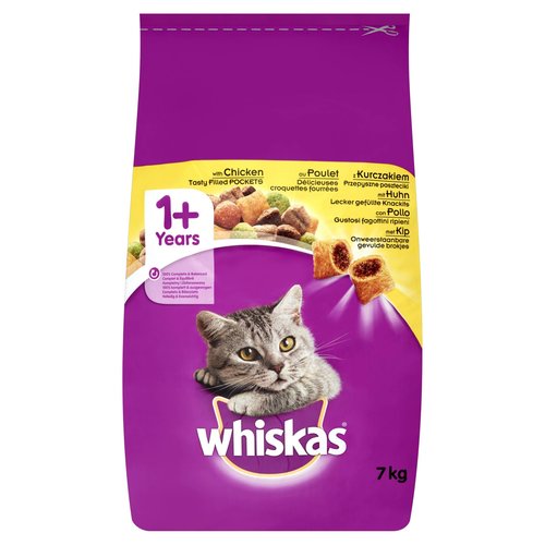 Whiskas Whiskas Droog Kip 7 kg.