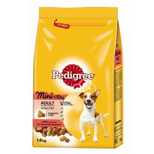 Pedigree Pedigree Adult Mini Rund 1,4 kg.