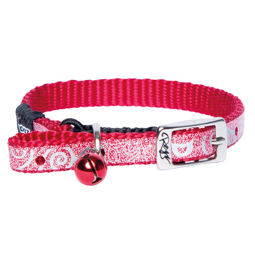 Rogz Beltz Catz Sparklecat Halsband XS Dark Red 1 st. Extra Small