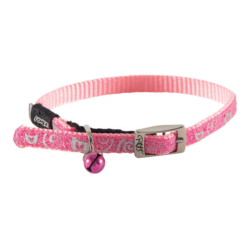 Rogz Beltz Catz Sparklecat Halsband XS Roze 1 st. Extra Small