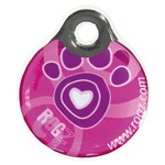 Rogz Passportz IDTag Instant L Pink Paw 1 st. Large