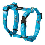 Rogz Beltz Fancy Dress Tuig S Turq Paw 1 st. Small