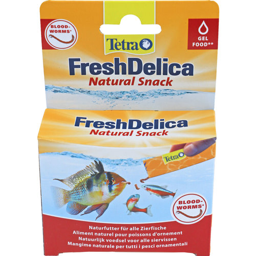Tetra voeders Tetra Fresh Delica Bloodworms, 48 gram.