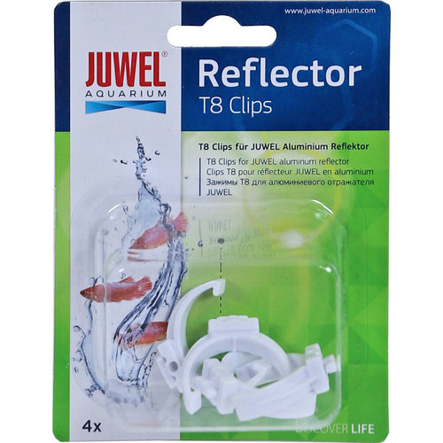 Juwel Juwel reflectorklem T8 plastic, pak à 4 stuks.