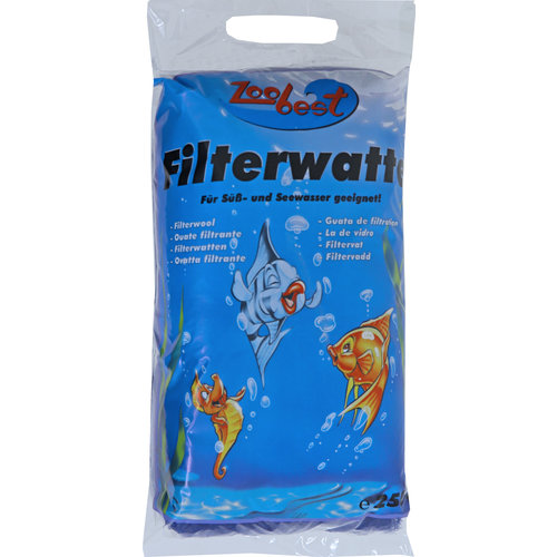 Zoobest Zoobest filterwatten blauw, 250 gram.