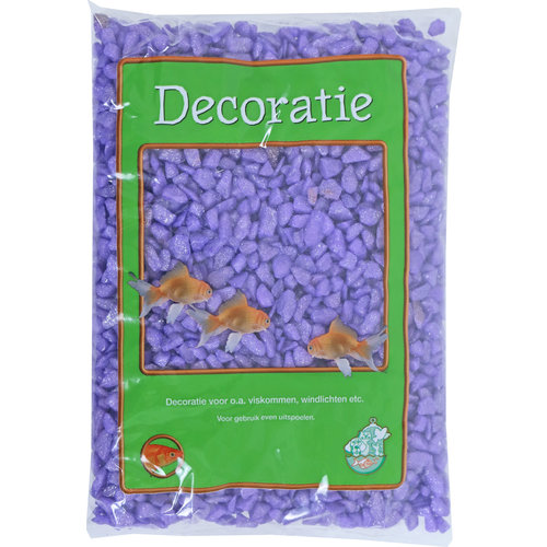 Boon Aqua Deco glitter gravel lila, zak à 1 kg.