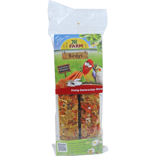 JR Farm JR Farm Birdys agapornide honing/oesterschelp/wortelen, 260 gram. 08454