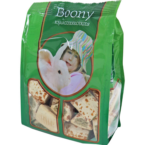 Boony Snacks Boony knaagdiersnack roasties appel, 150 gram.