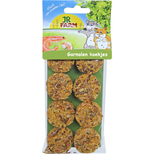 JR Farm JR Farm knaagdier volkoren garnalen koekjes, 80 gram. 10790