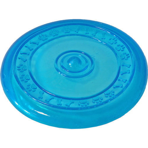 Boon hondenspeelgoed frisbee drijvend blauw, 23 cm.