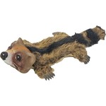 Boon hondenspeelgoed pluche wasbeer met latex bruin, 40 cm.