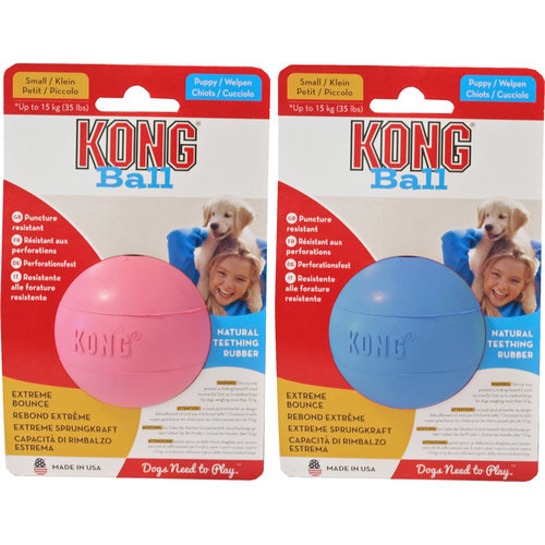 Kong Kong hond Puppy Ball met gat, small.