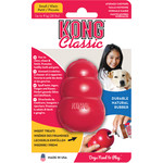 Kong Kong hond Classic rubber small, rood.