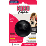 Kong Kong hond Extreme rubber Ball zwart, medium.