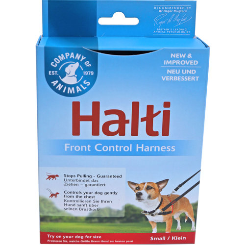 Company of Animals Halti front control harness rood/zwart, small.