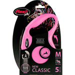 Flexi flexi rollijn CLASSIC tape M roze, 5 meter.