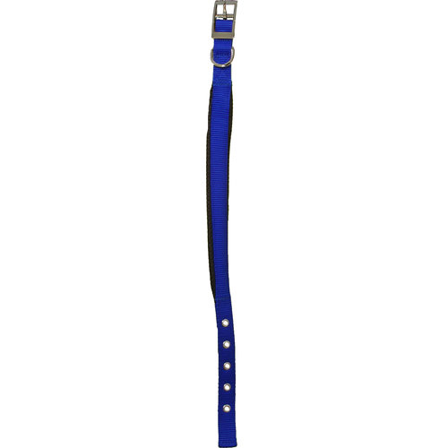 Boon Dog fashion Boon Dog fashion halsband nylon “SP” dubbel 20 mm x 45 cm, blauw.