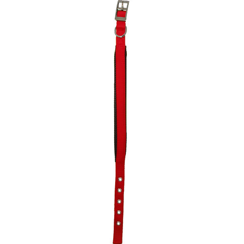 Boon Dog fashion Boon Dog fashion halsband nylon “SP” dubbel 25 mm x 55 cm, rood.