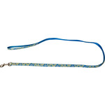 Boon Dog fashion Boon Dog fashion nylon/PU lijn 20 mm x 130 cm, 'Glow' blauw.