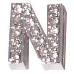 Boon Dog fashion Boon Dog fashion letter klein voor naamhalsband, N.