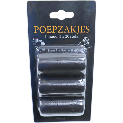 flexi poepzak voor de flexi multi-box pak 3 rol a 20 stuks.