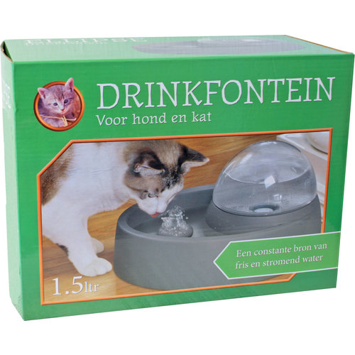 Boon drinkfontein Ellipse antraciet, 1,5 liter.