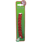 Boon kattenhalsband nylon met ruche stip, rood.