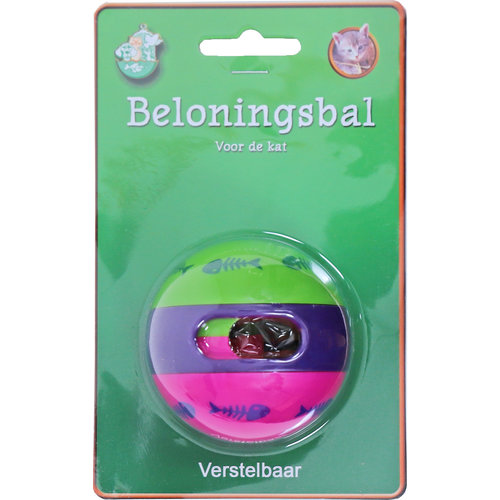 Boon beloningsbal kat op blister, Ø 6 cm.