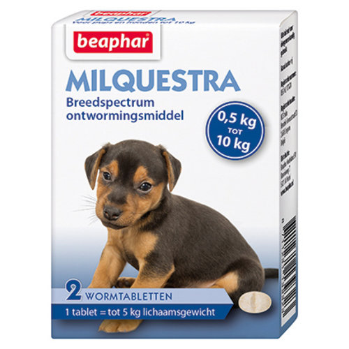 Beaphar Milquestra Hond Klein en Pup 2 tab.