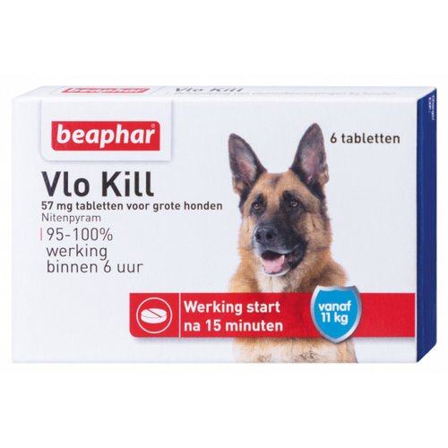 Beaphar Vlo Kill hond vanaf 11 kg 6 tab.