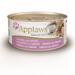 Applaws Hond & Kat Applaws Blik Cat Mackerel & Sardine 70 gr.