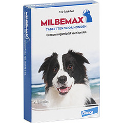 Milbemax Milbemax Hond Groot 2 tabl. 2 tab. 10 - 75 kg