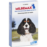 Milbemax Milbemax Hond Klein 2 tabl. 2 tab. 0,5 - 10 kg