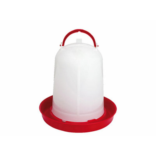 Gaun accessoires Watertoren Plastic Rood/Wit 10 ltr. Ø 34,5 cm.x 34 cm.H