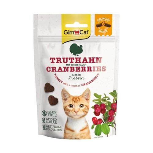 GimCat GimCat Crunchy Snack Kalk. & Cranberry 50 gr.