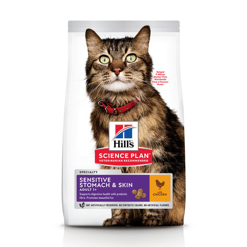 Hills Hills Feline Sensitive Skin&Stomach 1,5 kg.