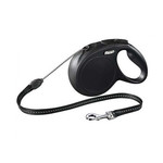 Flexi Flexi Rollijn Cord S Zwart 5 mtr. Small