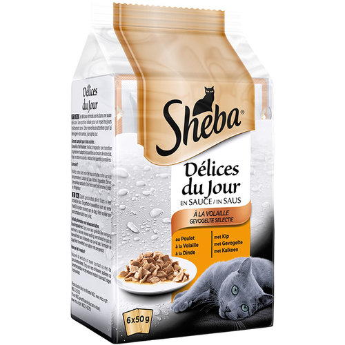 Sheba Sheba Delice du Jour Gevogelte 6x50 gr.