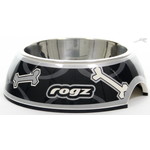 Rogz Yotz Bowlz Bubble S Black Bone 1 st. Small