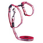 Rogz Beltz Catz Sparklecat Tuig+Lijn S Dark Red 1 st. Small