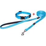 Rogz Beltz Lapz Luna LangeLijn XS Blauw+Gratis Halsband 1 st. Extra Small