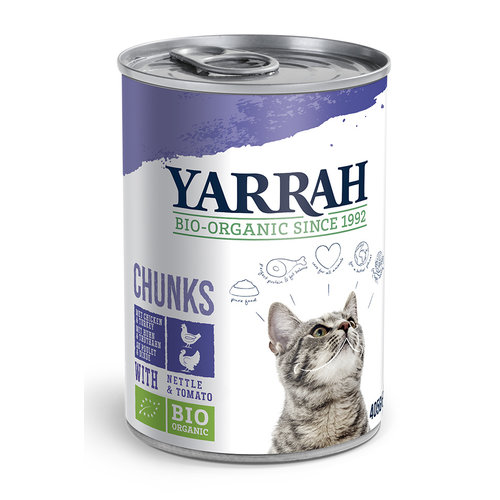 Yarrah Yarrah Kat Blik Br.Kip/Kalk in Saus 405 gr.